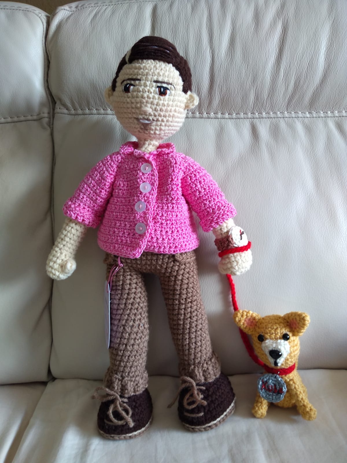 Custom Amigurumi - Kid with dog